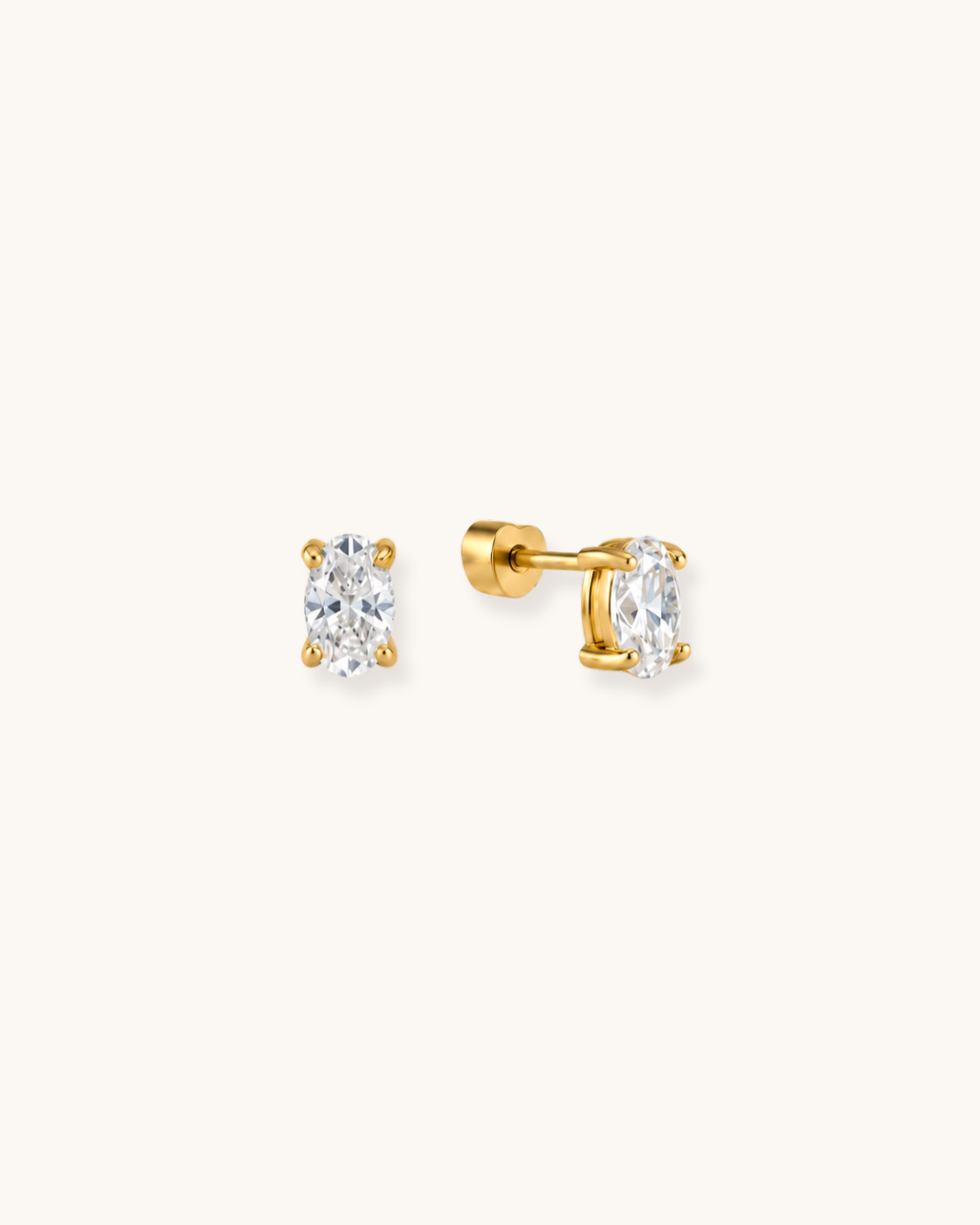 Oval Celeste Flat-Backs